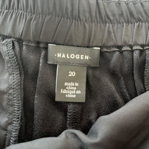 Halogen Dress Pants Womens 20 Black Straight Taylor Fit Mid Rise Pockets - Picture 7 of 8